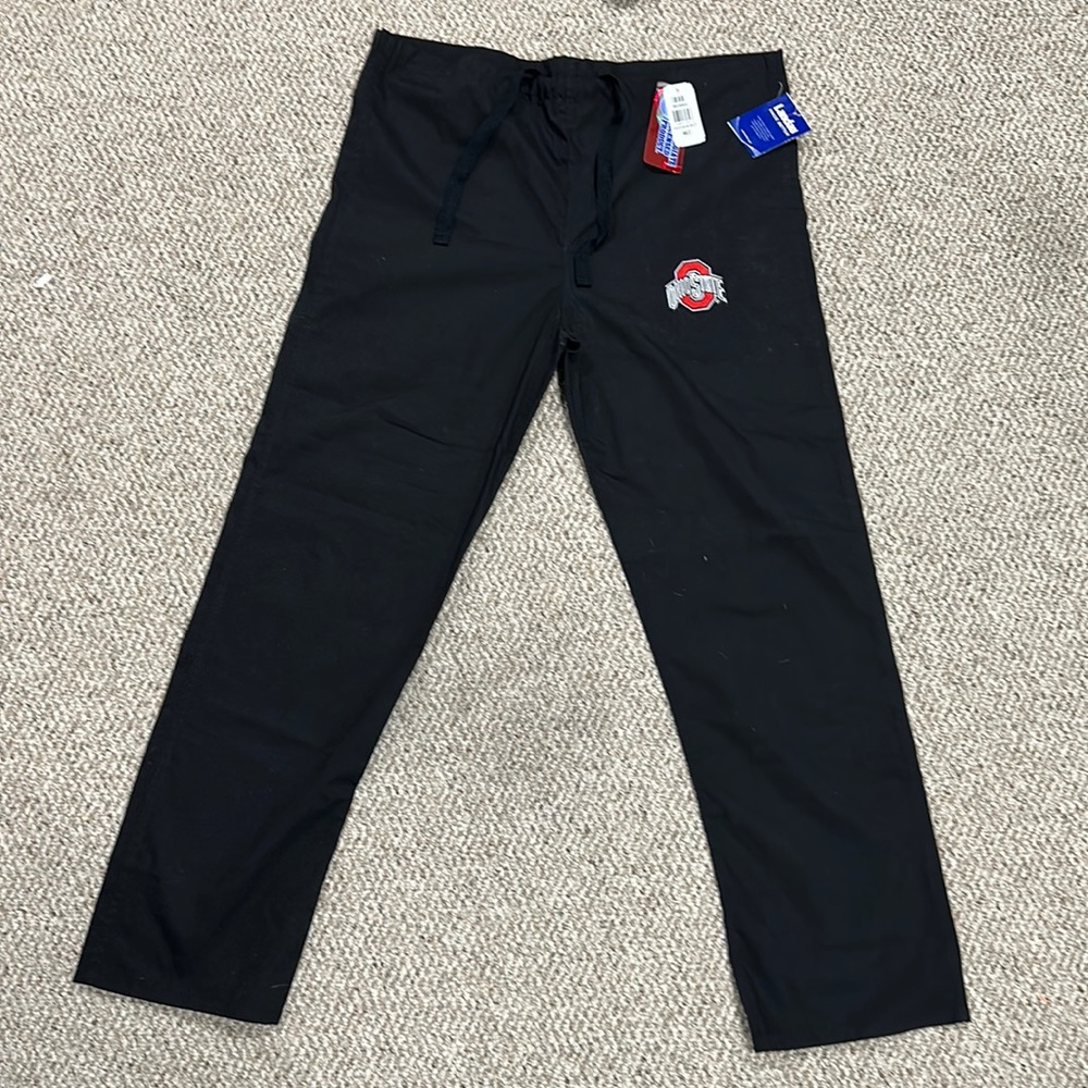 NWT Landau Ohio State University Scrub Bottoms